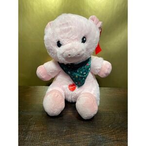 NEW‎ PetSmart Pink Wish Pig Plush Stuffed Animal Squeaker Dog Toy 12"